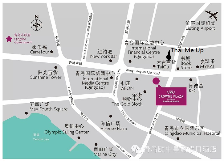 Crowne Plaza Hotel Map