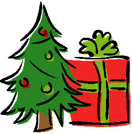 Xmas tree and gift